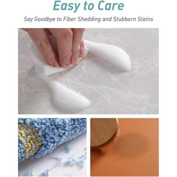 Bath Mat-Bathroom Mat Bathroom Rug Absorbent Stain Resistant-Non Slip Quick Dry - Picture 5 of 7
